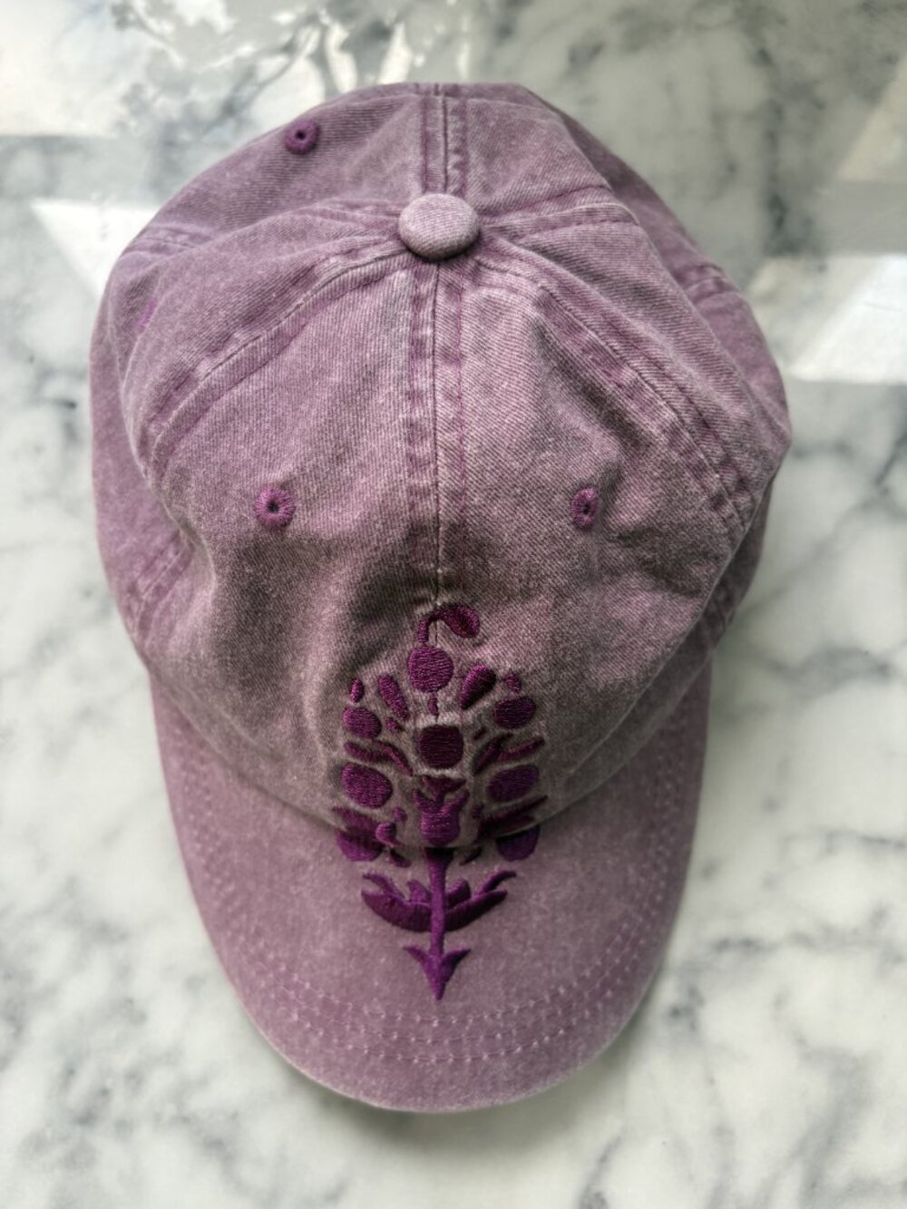 FP Movement Blooming Buti Baseball Cap Mauve Purple Embroidered - Picture 2 of 5